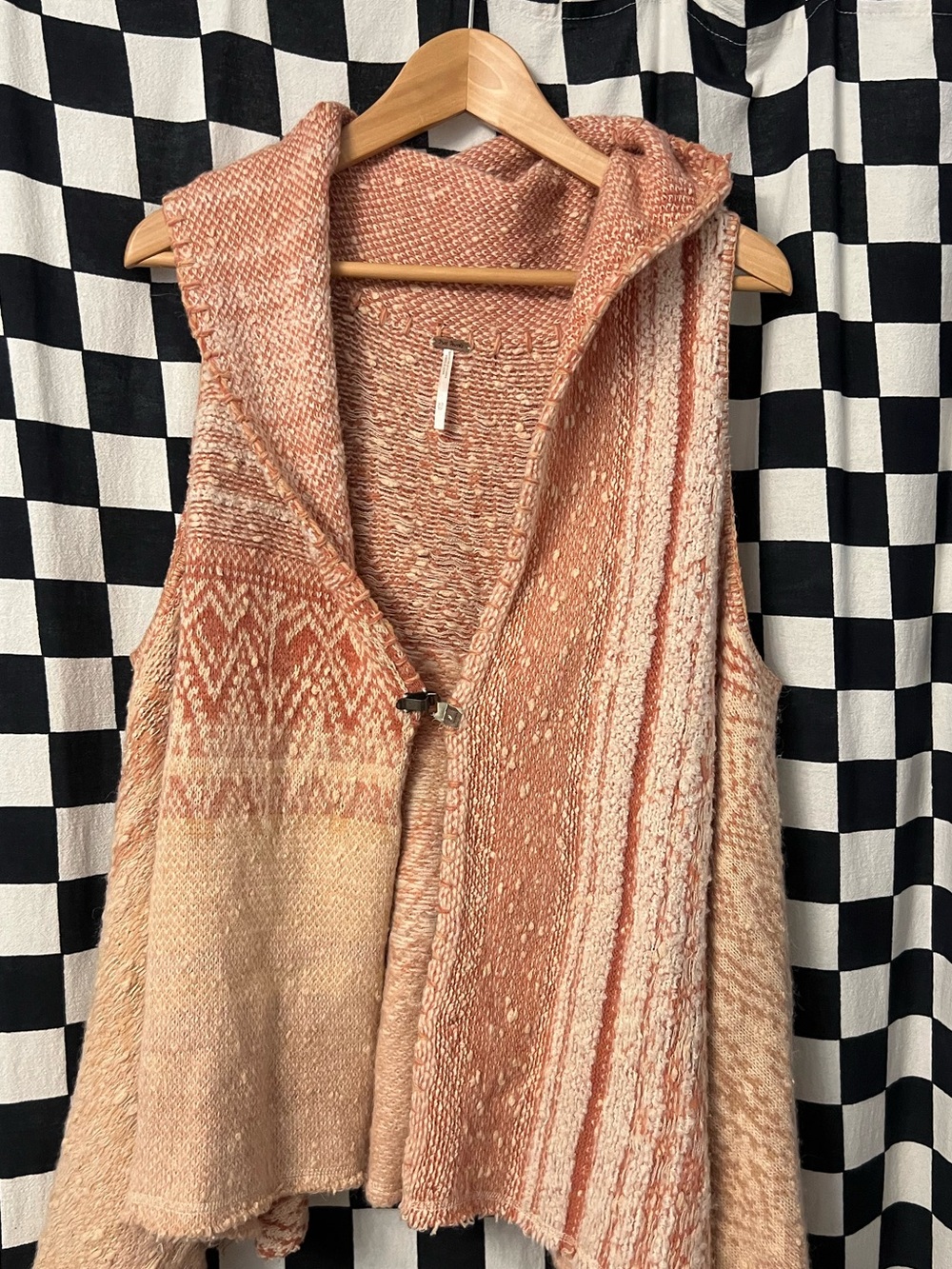 Free People In Your Arms Oversized Chunky Knit Sweater Vest
